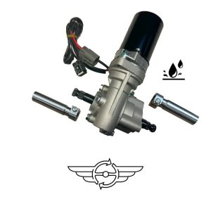 Motor above steering shaft pointing right - splash proof (WT-BR)